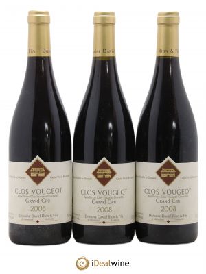 Clos de Vougeot Grand Cru Daniel Rion 2008 - Lot of 3 Bottles