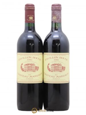 Pavillon Rouge du Château Margaux Second Vin  1986 - Lot of 2 Bottles