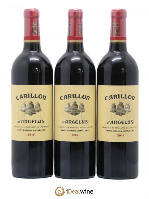 Le Carillon de l'Angélus Second vin  2016 - Lot de 3 Bouteilles