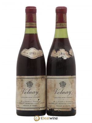 Volnay Henri Boillot (Domaine)  1981 - Lot of 2 Bottles