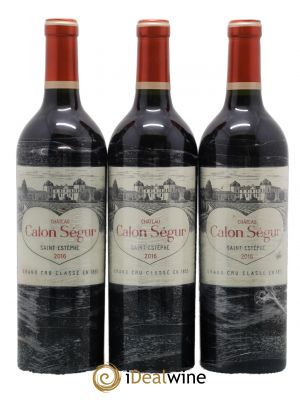 Château Calon Ségur 3ème Grand Cru Classé  2016 - Lot of 3 Bottles