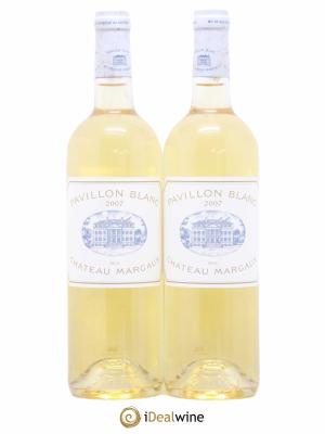 Pavillon Blanc du Château Margaux  2007 - Lot de 2 Bouteilles