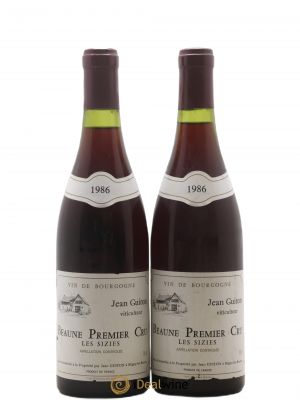 Beaune 1er Cru Les Sizies Jean Guiton 1986 - Lot of 2 Bottles