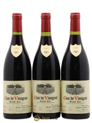 Clos de Vougeot Grand Cru Henri Rebourseau (Domaine)  1997 - Lot of 3 Bottles