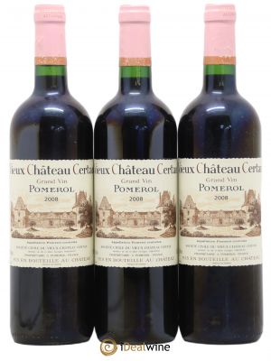 Vieux Château Certan  2008 - Lot of 3 Bottles