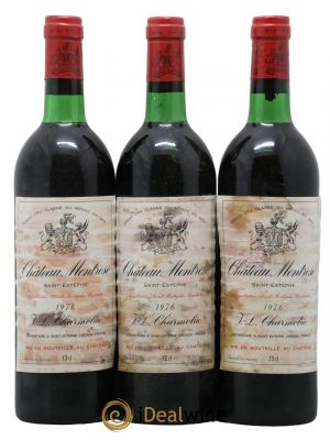 Château Montrose 2ème Grand Cru Classé  1976 - Lot of 3 Bottles