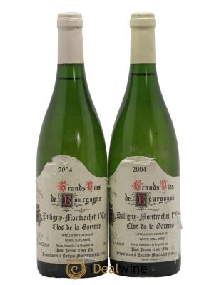 Puligny-Montrachet 1er Cru Clos La Garenne Domaine Paul Pernot 2004 - Lot of 2 Bottles