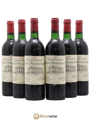 Château Haut Marbuzet  1988 - Lot of 6 Bottles