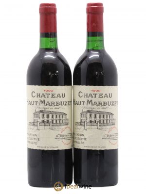 Château Haut Marbuzet  1990 - Lot of 2 Bottles