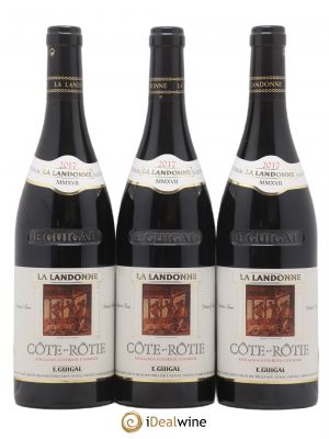 Côte-Rôtie La Landonne Guigal  2017 - Lot of 3 Bottles