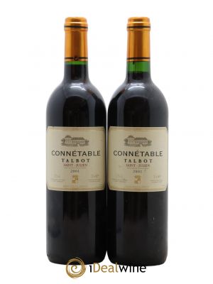 Connétable de Talbot Second vin  2001 - Lot de 2 Bouteilles