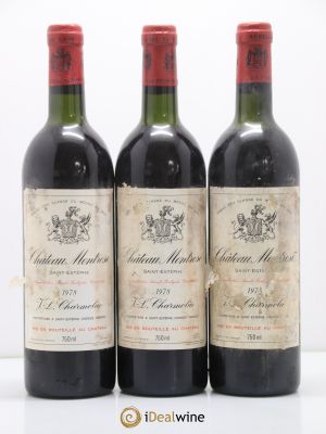 Château Montrose 2ème Grand Cru Classé  1978 - Lot of 3 Bottles