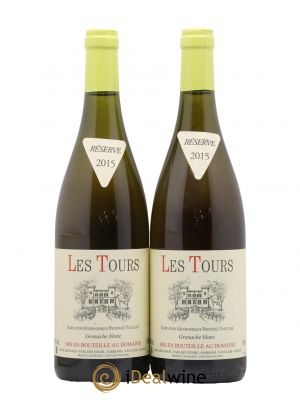 IGP Vaucluse (Vin de Pays de Vaucluse) Les Tours Grenache Blanc Emmanuel Reynaud  2015 - Lot de 2 Bouteilles