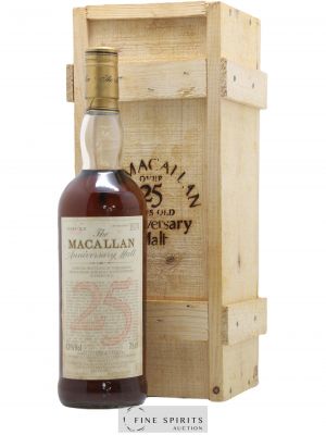 Macallan (The) 25 years 1964 Of. Anniversary Malt bottled 1989 Special Bottling   - Lot de 1 Bouteille