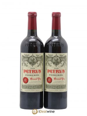 Petrus  2008 - Lot of 2 Bottles