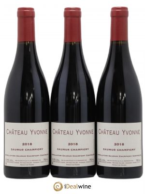 Saumur-Champigny Château Yvonne  2018 - Lot of 3 Bottles