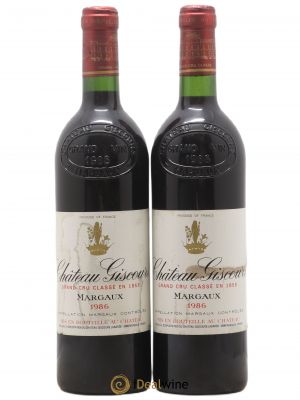 Château Giscours 3ème Grand Cru Classé  1986 - Lot of 2 Bottles