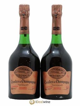 Comtes de Champagne Taittinger  1971 - Lot de 2 Bouteilles