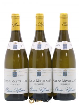 Puligny-Montrachet Enseignères Olivier Leflaive (no reserve) 2015 - Lot of 3 Bottles