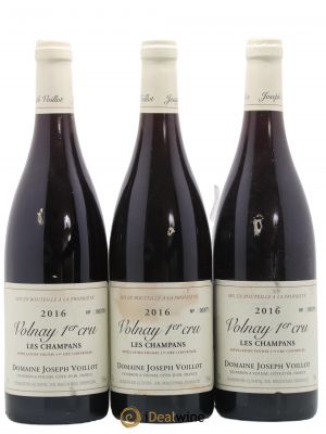 Volnay 1er Cru les Champans Joseph Voillot (Domaine) (no reserve) 2016 - Lot of 3 Bottles