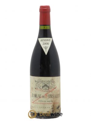 Côtes du Rhône Cuvée Syrah Château de Fonsalette (sans prix de réserve) 2000 - Lot de 1 Bouteille