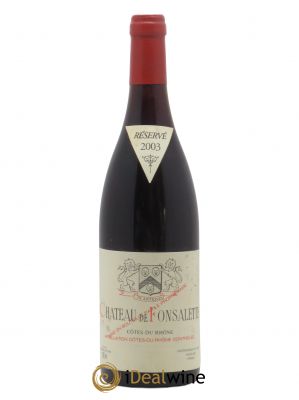 Côtes du Rhône Château de Fonsalette Emmanuel Reynaud (sans prix de réserve) 2003 - Lot de 1 Bouteille