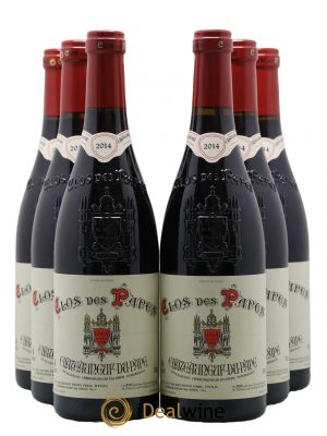 Châteauneuf-du-Pape Clos des Papes - Paul Avril 2014 - Lot de 6 Bottiglie
