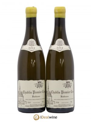 Chablis 1er Cru Butteaux Raveneau (Domaine)  2013 - Lot of 2 Bottles