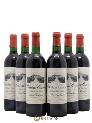 Château Canon 1er Grand Cru Classé B  1992 - Lot of 6 Bottles