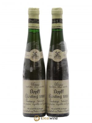 Riesling Vendanges Tardives  1988 - Lot of 2 Half-bottles