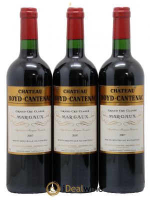 Château Boyd Cantenac 3ème Grand Cru Classé  2007 - Lot of 3 Bottles