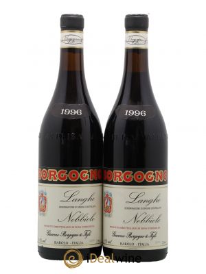Langhe DOC Nebbiolo Giacomo Borgogno 1996 - Lot of 2 Bottles