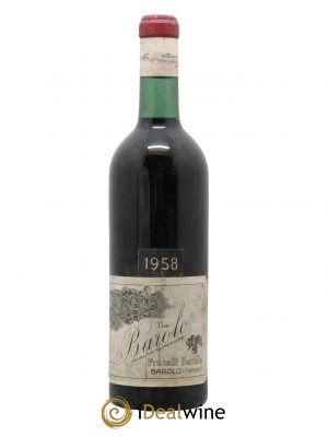 Barolo DOCG Barale Fratelli 1958 - Lot de 1 Bottle