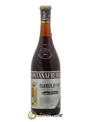 Barolo DOCG Vigna La Delizia Fontanafredda 1971 - Lot of 1 Bottle