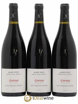 Cornas Les Vieilles Vignes Alain Voge (Domaine)  2015 - Lot of 3 Bottles