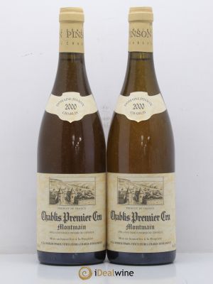 Chablis 1er Cru Montmain Pinson Frères (Domaine)  2000 - Lot of 2 Bottles