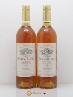 Château Sigalas Rabaud 1er Grand Cru Classé  1999 - Lot de 2 Bouteilles