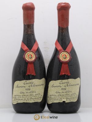 Côtes du Rhône Cuvée Simon Alexandre Domaine de la Présidente 1996 - Lot of 2 Bottles