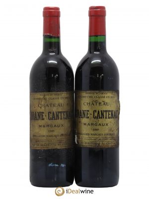 Château Brane Cantenac 2ème Grand Cru Classé  1989 - Lot of 2 Bottles