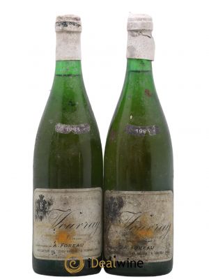 Vouvray Demi-Sec Clos Naudin - Philippe Foreau  1983 - Lot of 2 Bottles