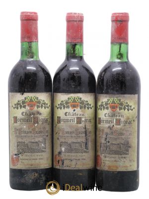 Château Cormeil Figeac  1975 - Lot of 3 Bottles