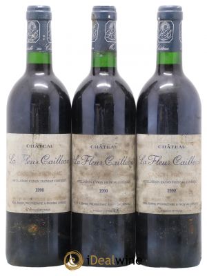 Canon-Fronsac Château La Fleur Cailleau 1990 - Lot of 3 Bottles