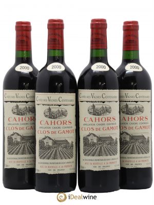 Cahors Cuvée des vignes centenaires Clos De Gamot 2000 - Lot de 4 Bouteilles