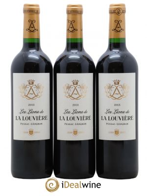 Pessac-Léognan Les Lions De La Louvière (no reserve) 2018 - Lot of 3 Bottles