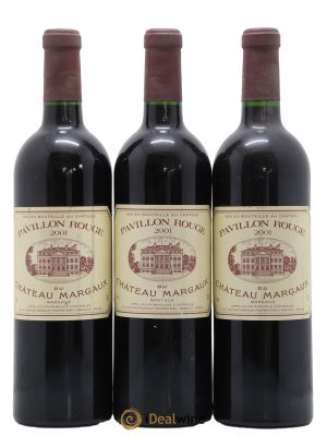 Pavillon Rouge du Château Margaux Second Vin  2001 - Lot of 3 Bottles