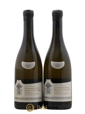 Chassagne-Montrachet 1er Cru Blanchot Dessus Jean-Claude Bachelet (Domaine)  2012 - Lot of 2 Bottles