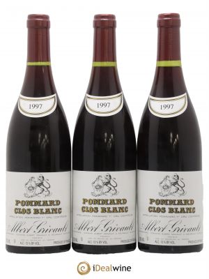 Pommard 1er Cru Clos Blanc Albert Grivault (no reserve) 1997 - Lot of 3 Bottles