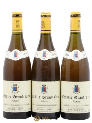Chablis Grand Cru Valmur Jean-Paul & Benoît Droin (Domaine) (sans prix de réserve) 1996 - Lot de 3 Bouteilles