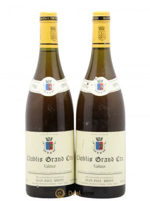 Chablis Grand Cru Valmur Jean-Paul & Benoît Droin (Domaine) (no reserve) 1996 - Lot of 2 Bottles