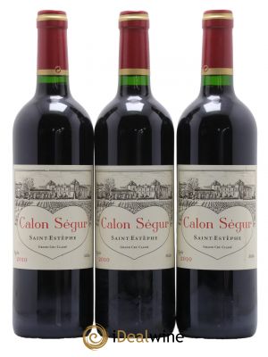 Château Calon Ségur 3ème Grand Cru Classé 2010 - Lot de 3 Bottles